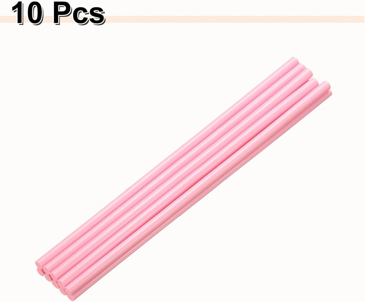 HARFINGTON 10pcs Hot Glue Sticks 0.28" Dia x 9.84" Long EVA Mini Hot Melt Adhesive Glue Stick for