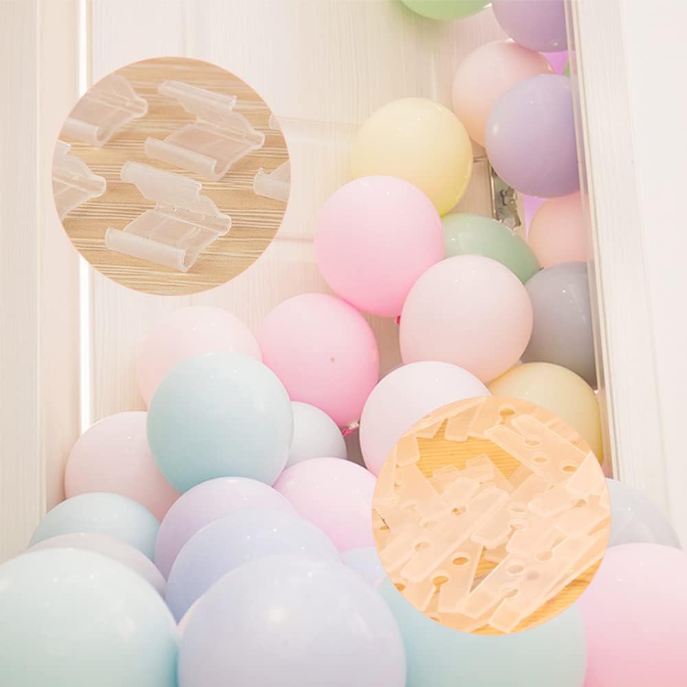 200 Pcs Balloons Mouth Clamp Transparent Balloon Closure the V-shaped Balloon Clip Plastic Balloon