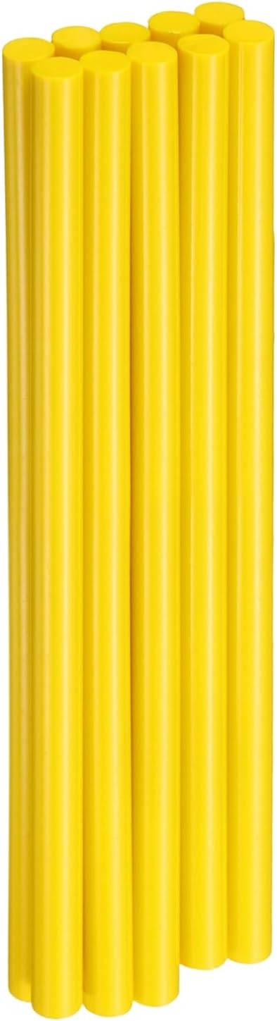 HARFINGTON 10pcs Hot Glue Sticks 0.43" Dia x 9.84" Long EVA Mini Hot Melt Adhesive Glue Stick for