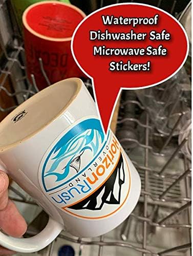 avgrafx 1.5 Inches Custom Sticker Personalized Labels Waterproof Dishwasher Safe Made USA, Custom