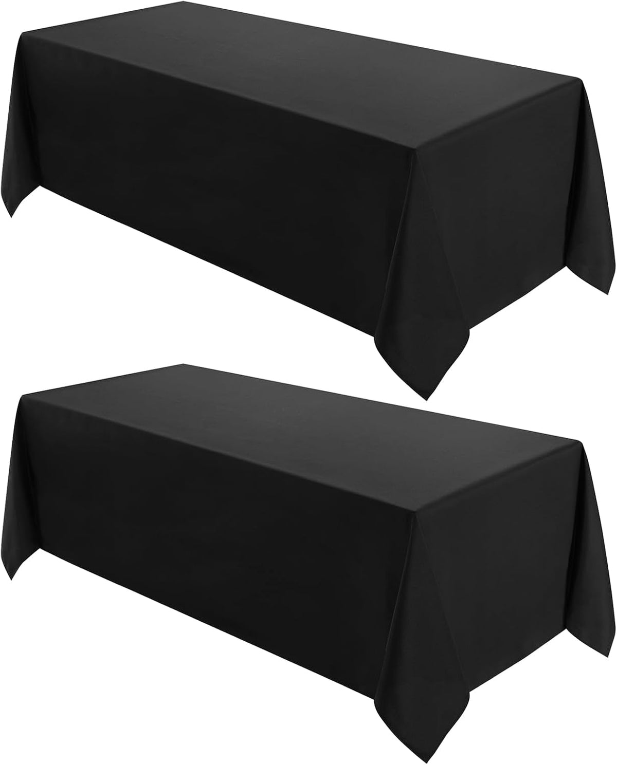 VidaFete 2 Pack 90*132inch Rectangle Tablecloth Polyester Table Cloth，Stain Resistant and Wrinkle