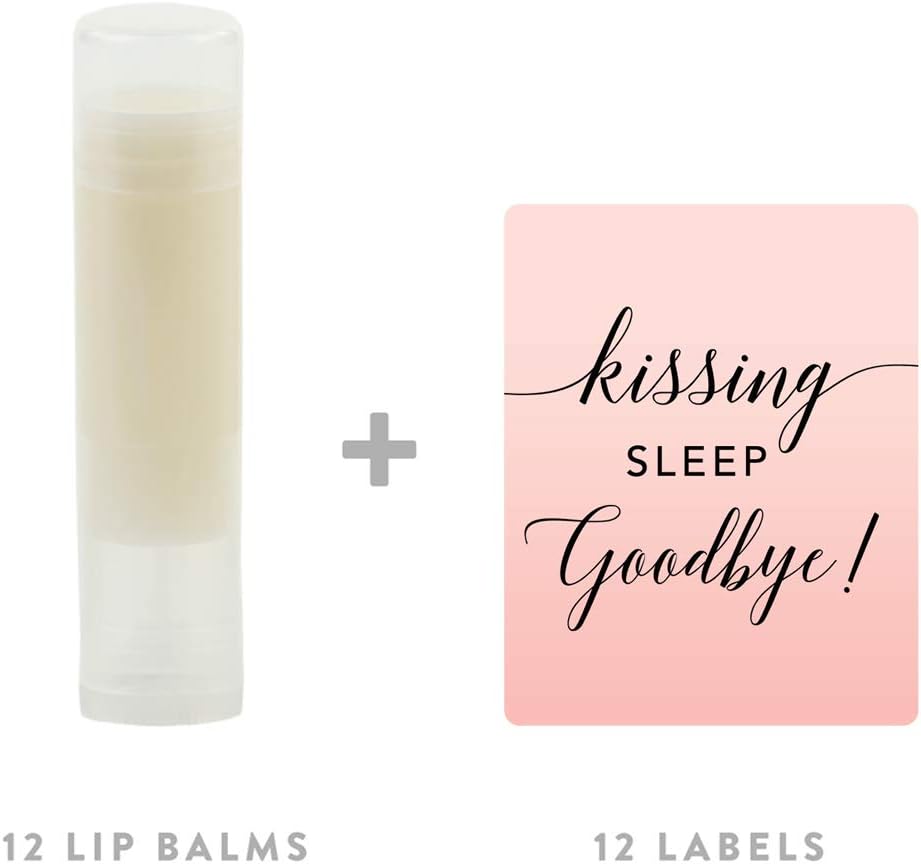 Andaz Press Blush Pink Rose Elegant Party Baby Shower Collection, Lip Balm Chapstick Favors