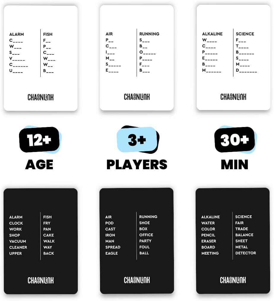 Viral Studios Chainlink - Guess The Sequence Party Game, Fast Paced Word Game for Adults & Kids
