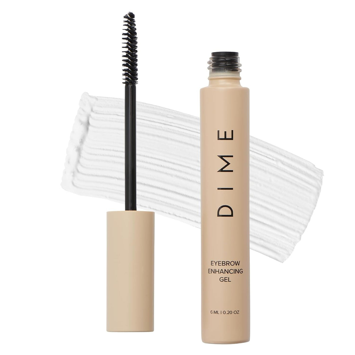 DIME Beauty Eyebrow Enhancing Gel, Clear Eyebrow Gel to Promote Fuller, Thicker, Stronger Brows