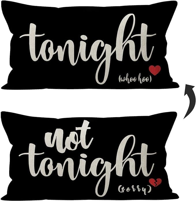 Mancheng-zi Bridal Gift,16x24 Pillow Cover,Bridal Shower Gifts,Funny Couples Reversible Linen