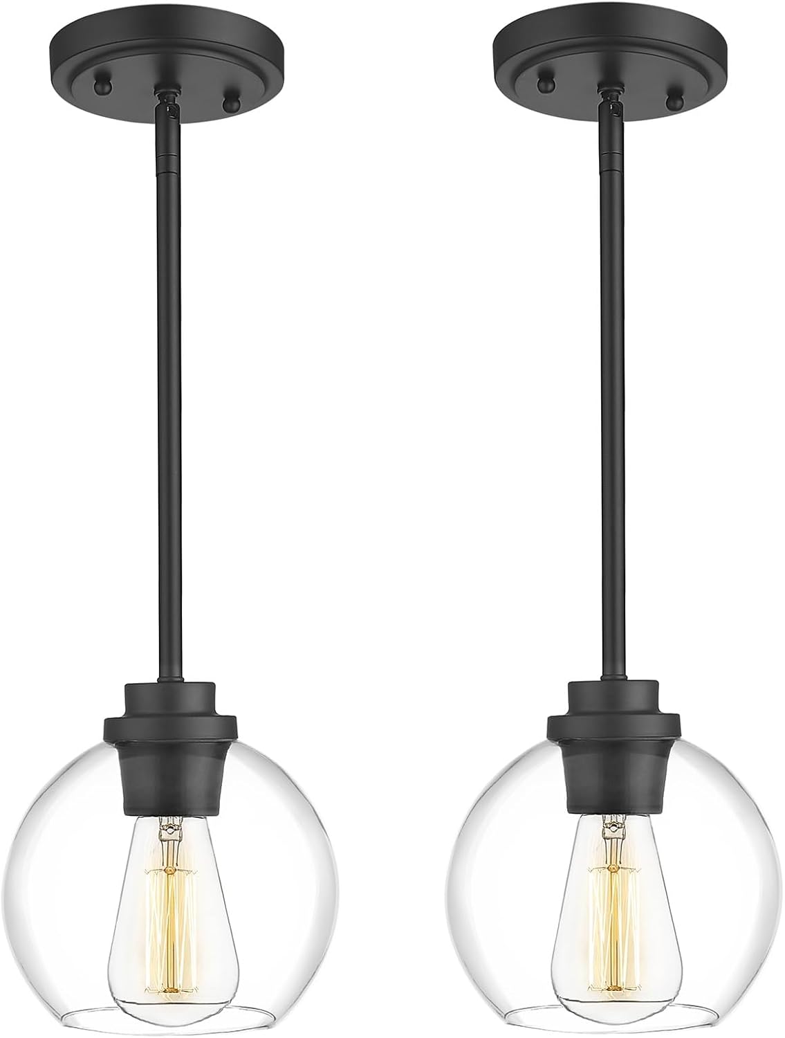 Pendant Light Fixtures,Pendant Lights Kitchen Island with Adjustable Hanging Pole Ceiling for