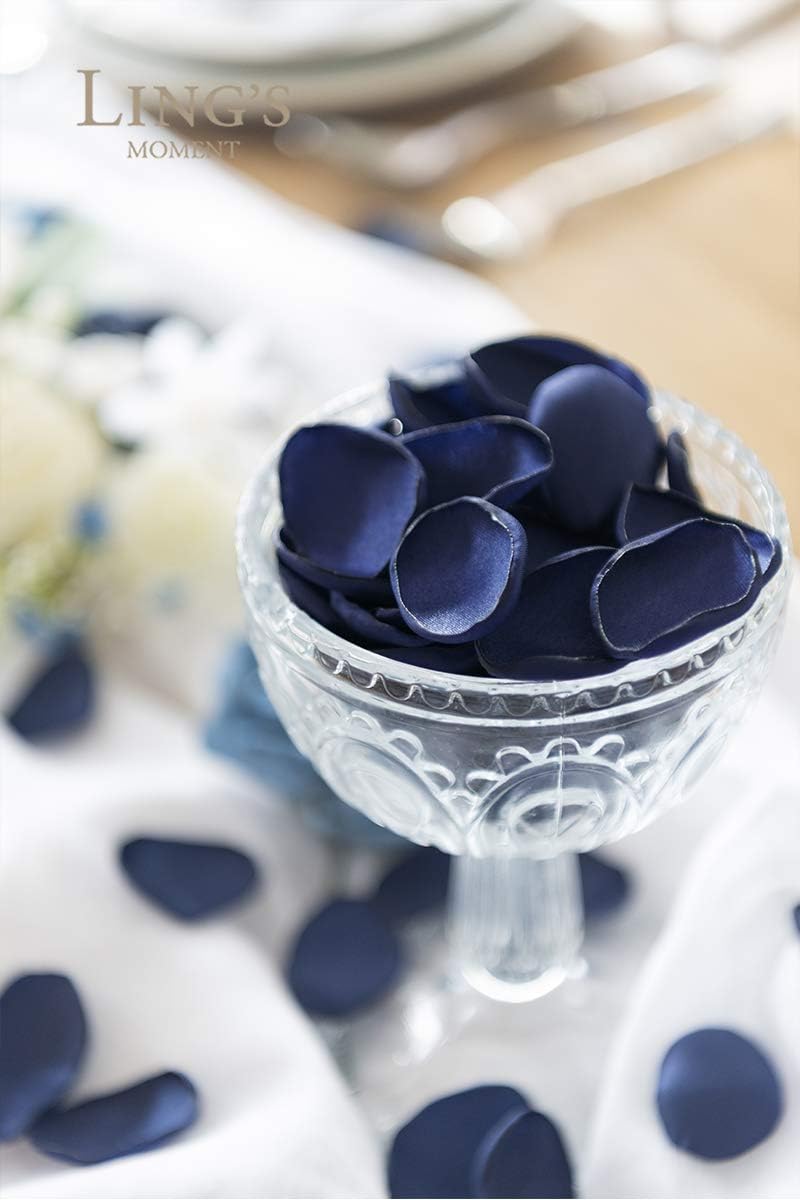 Ling's Moment Rose Petals, Silk Flower Petals for Wedding/Aisle/Flower Girl Baskets/Table