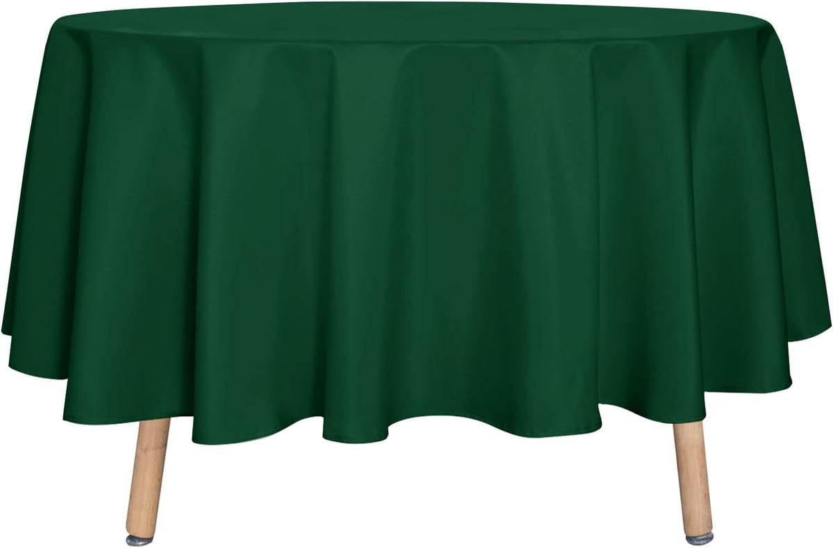 sancua Round Tablecloth - 90 Inch - Water Resistant Spill Proof Washable Polyester Table Cloth
