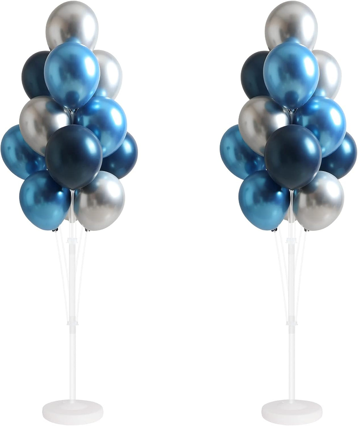 Balloon Column Kit for Floor- Set of 2,Balloon Columns with Stand, Base and Pole,Balloon Tower