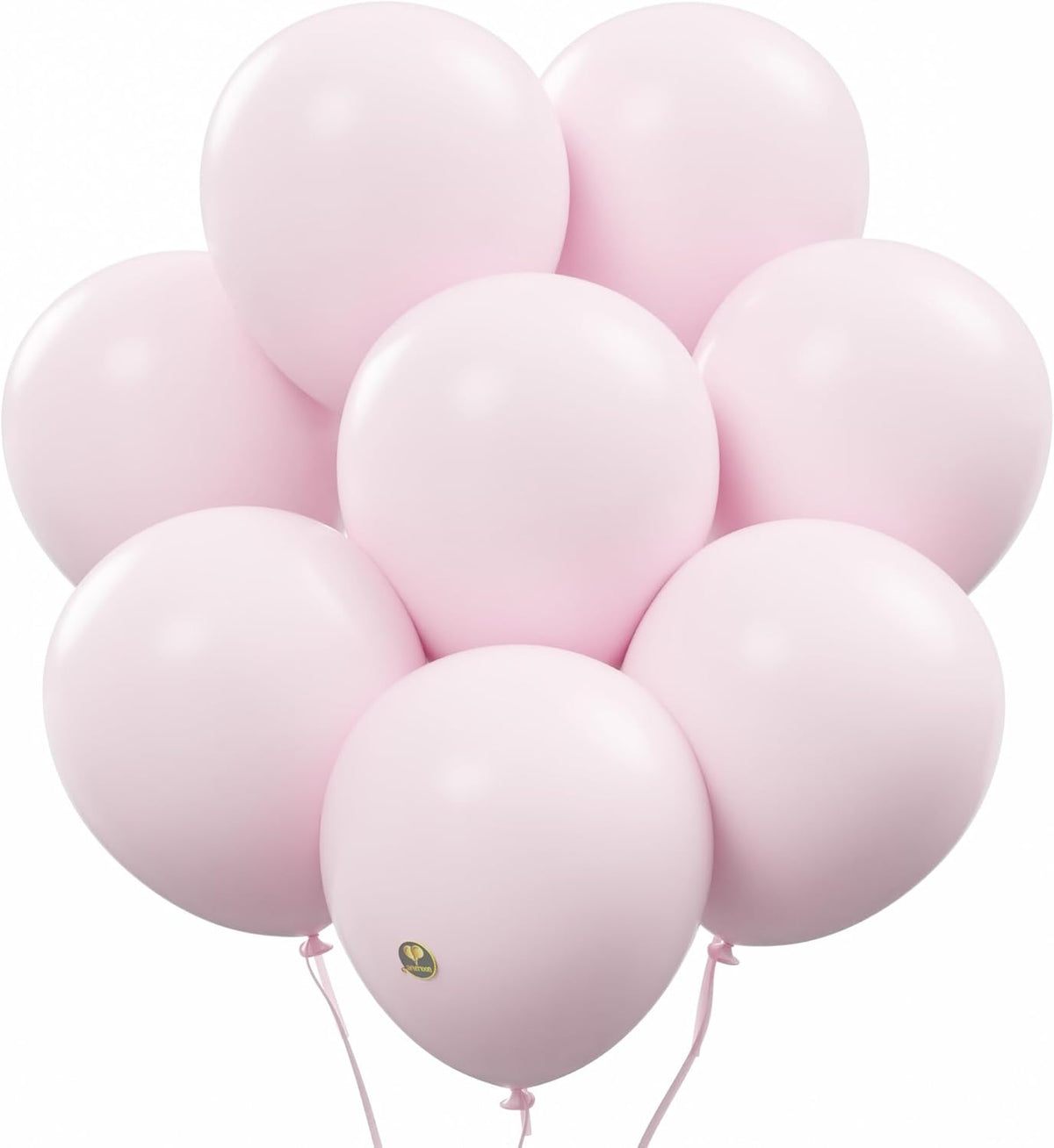 AFTERLOON® Biodegradable Balloons 24 pcs Pastel Baby Pink 10 Inch, Matte Color Thickened Extra