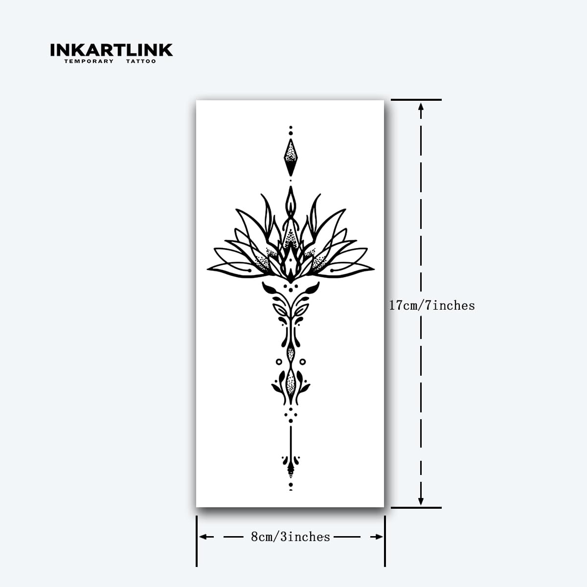INKARTLINK Tattoo Tech, 2 Sheets Large Semi Permanent Tattoo, Adult Art Design Temporary Tattoos