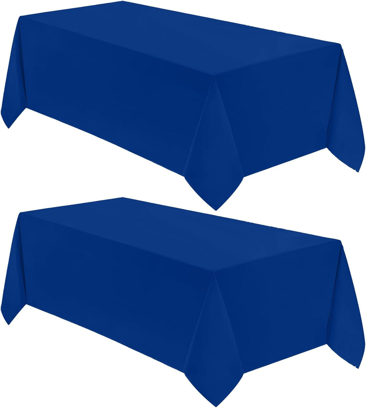 VidaFete Tablecloth 2 Pack 90*132inch Rectangle Table Cloth Polyester, Stain Wrinkle Resistant