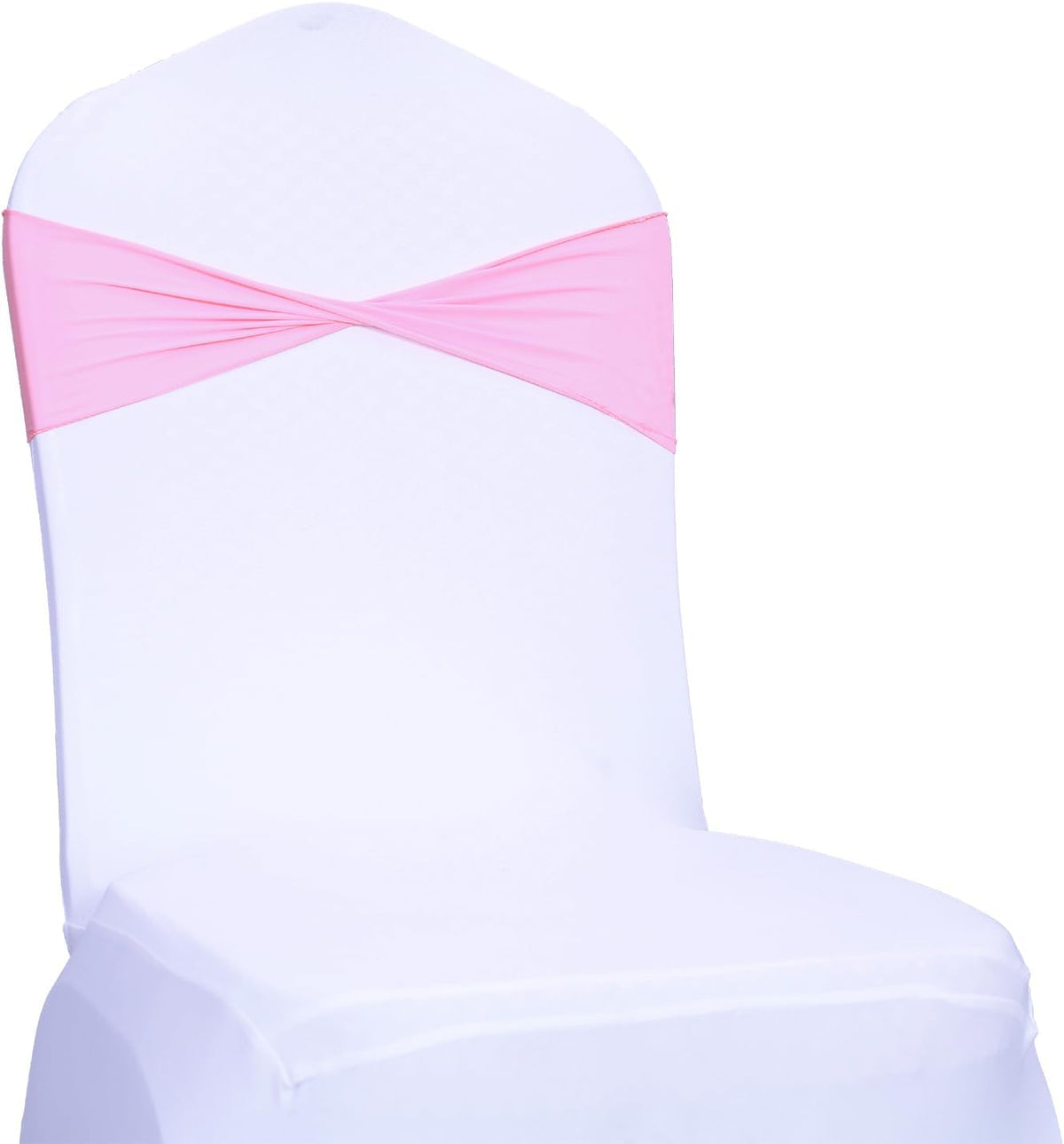 MDS Pack of 250 Spandex Chair Sashes Bows Elastic Stretch Dining Chair Bands Ties Without Slider