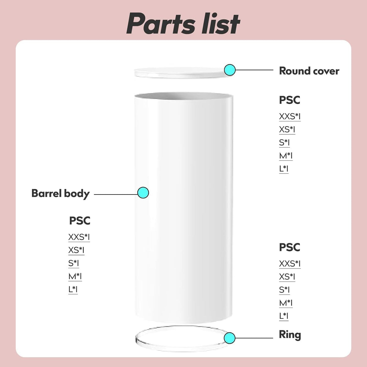 3PC Cylinder Pedestal for Party, Large White Cake Stand, Pedestal Display Plinth Pillars for