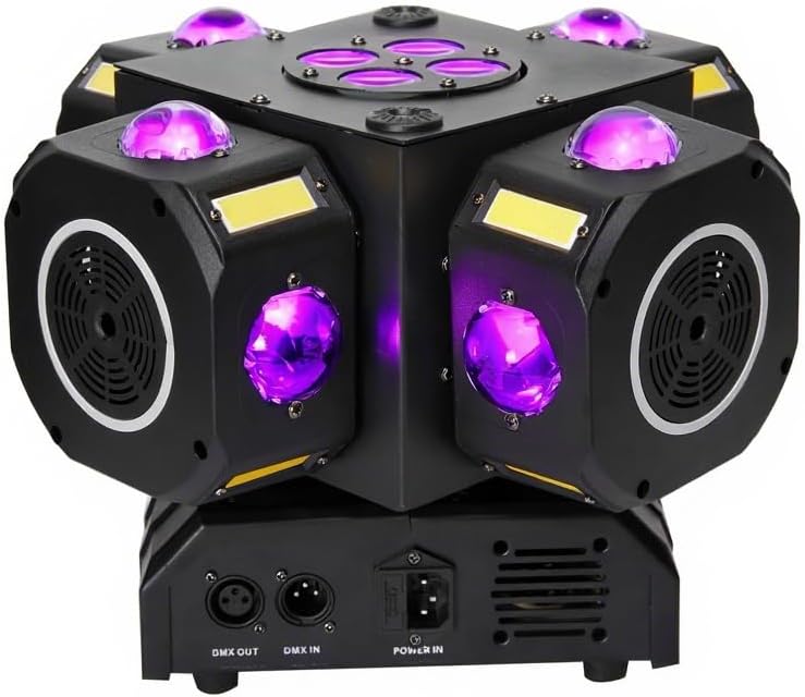 Moving Head DJ Lights 180W LED with 4 Rotating Head,16X10W RGBW 4-in-1 Multiple Effects