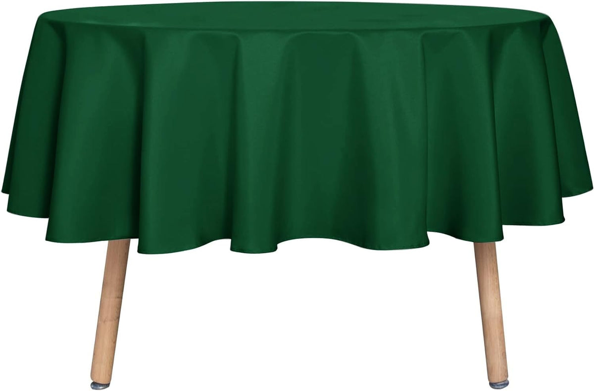 sancua Round Tablecloth - 48 Inch - Water Resistant Spill Proof Washable Polyester Table Cloth