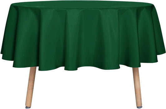 sancua Round Tablecloth - 60 Inch - Water Resistant Spill Proof Washable Polyester Table Cloth