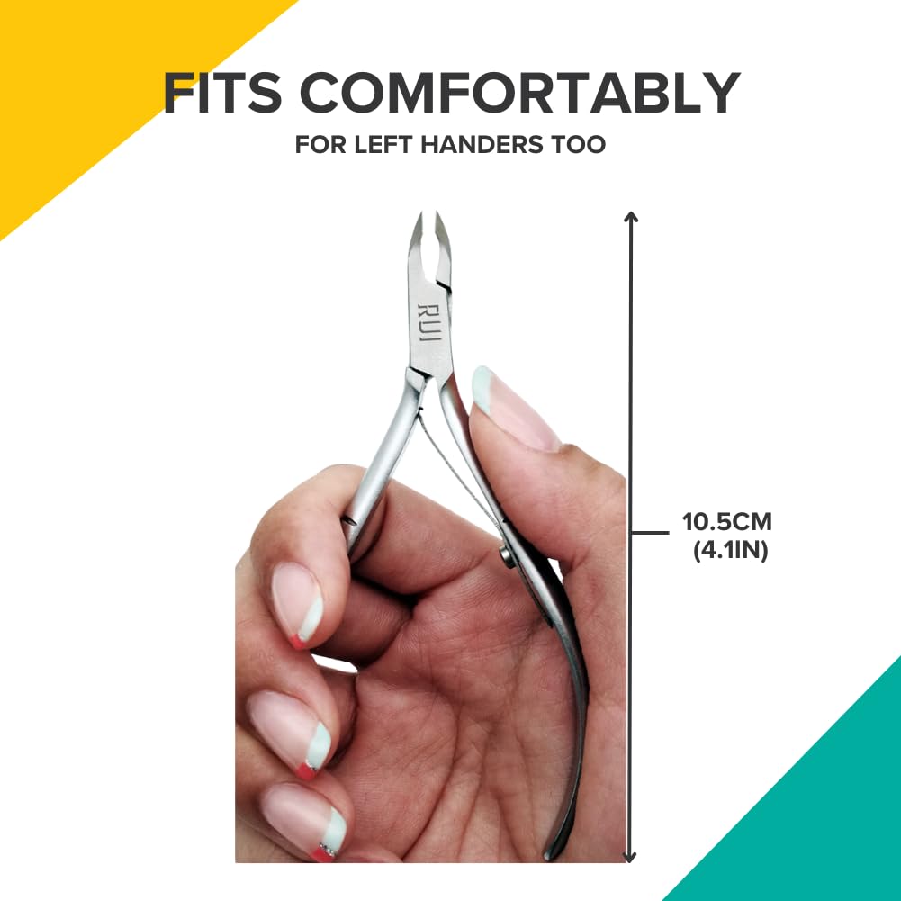 Rui Smiths Ultra-Premium Stainless Steel Cuticle Nippers - Professional Stainless Steel Cuticle