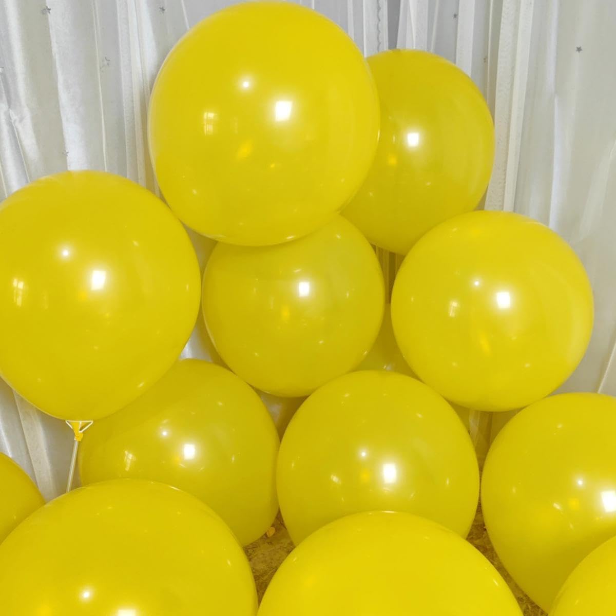90 Pack Yellow Balloons 18 inch Yellow Latex Big Balloons for Party Decorations and Events