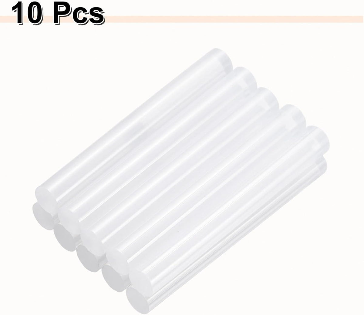 HARFINGTON 10pcs Hot Glue Sticks 0.43" Dia x 3.94" Long EVA Mini Hot Melt Adhesive Glue Stick for