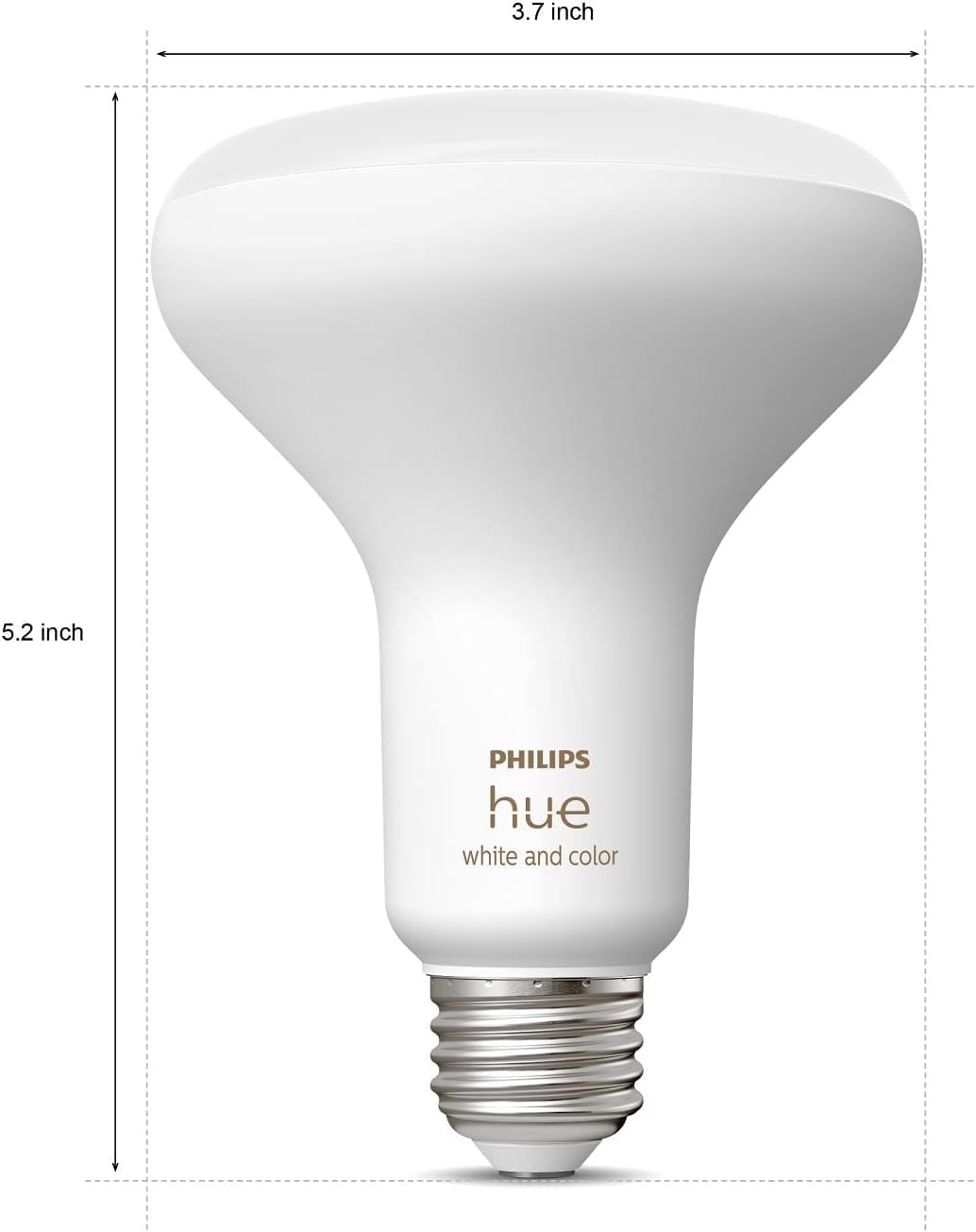 Philips Hue BR30 LED Smart Light Bulbs - Flicker-Free 85w Light Bulbs - Bluetooth Compatible