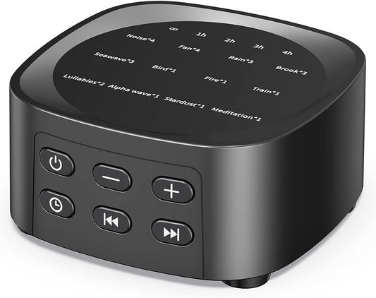 Sleepbox Sleep White Noise Sound Machines with 25 Soothing Sounds 36 Volume Levels 5 Timers Visible
