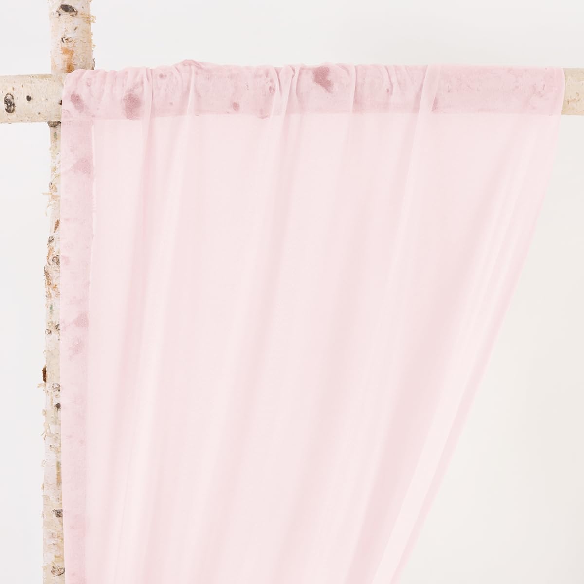 MLMW Wedding Arch Draping Fabric 2 Panels 29" x 20Ft Easter Pink Sheer Wedding Arch Backdrop Drapes