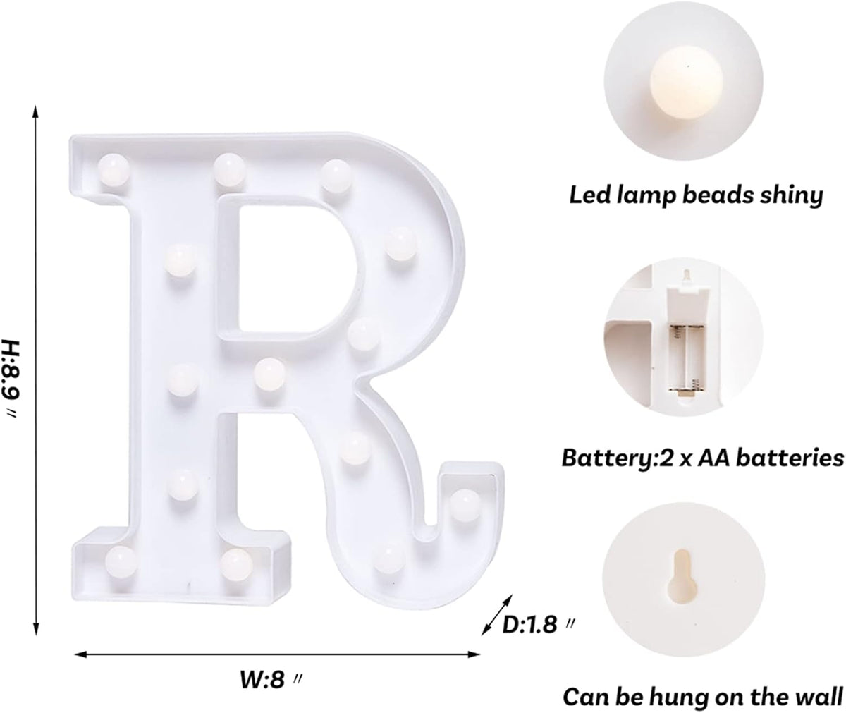 Foaky LED Letter Lights Sign Marquee Light Up Letters Sign for Night Light Wedding/Birthday Party