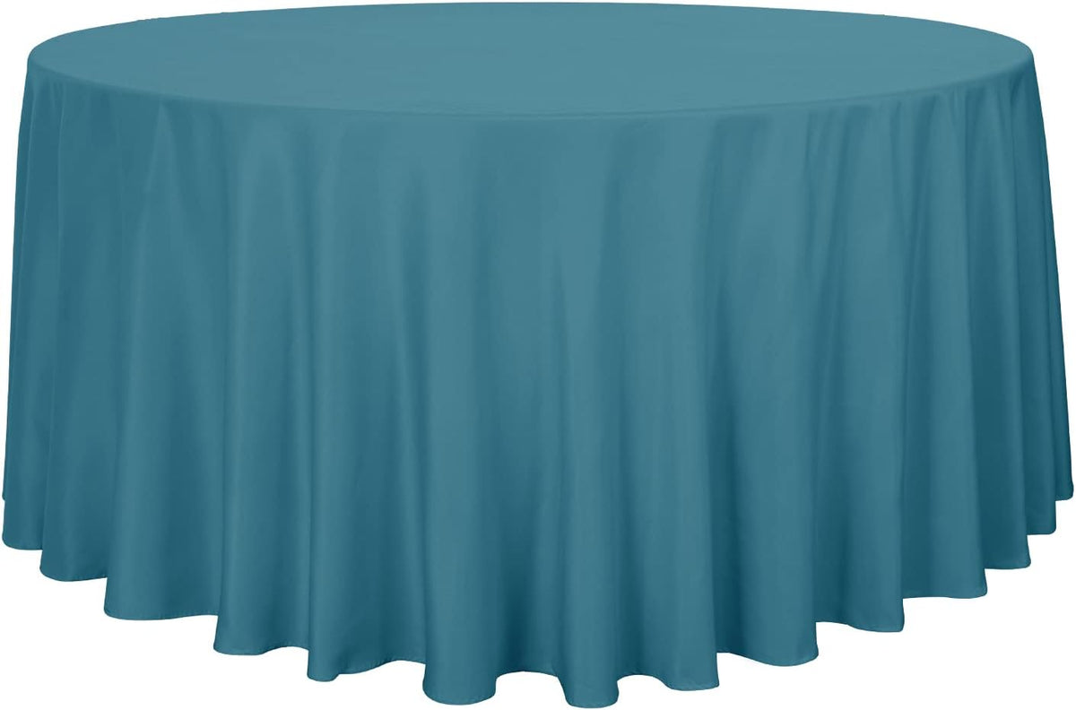 sancua Round Tablecloth - 120 Inch - Water Resistant Spill Proof Washable Polyester Table Cloth