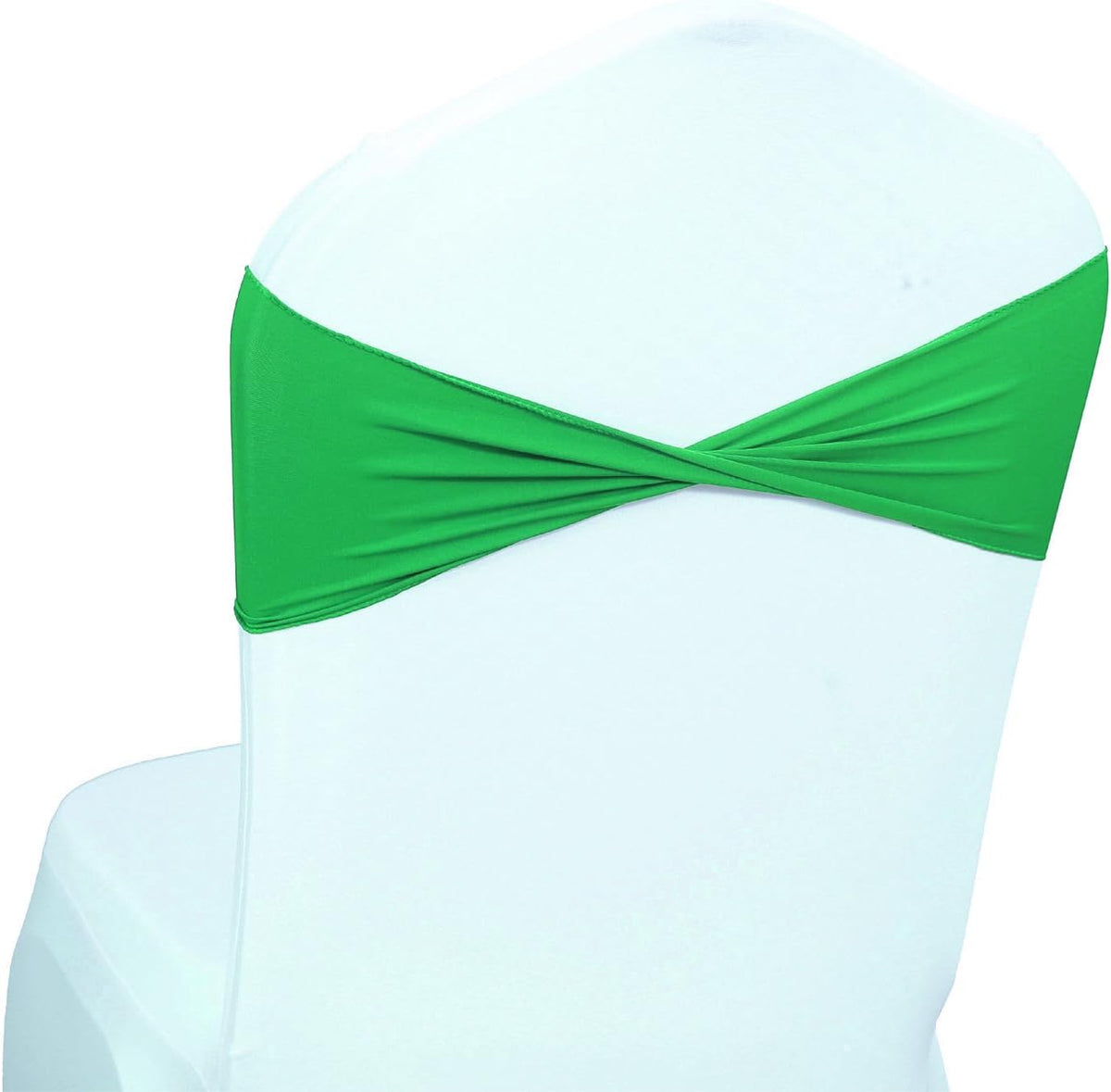 MDS Pack of 200 Spandex Chair Sashes Bows Elastic Stretch Dining Chair Bands Ties Without Slider