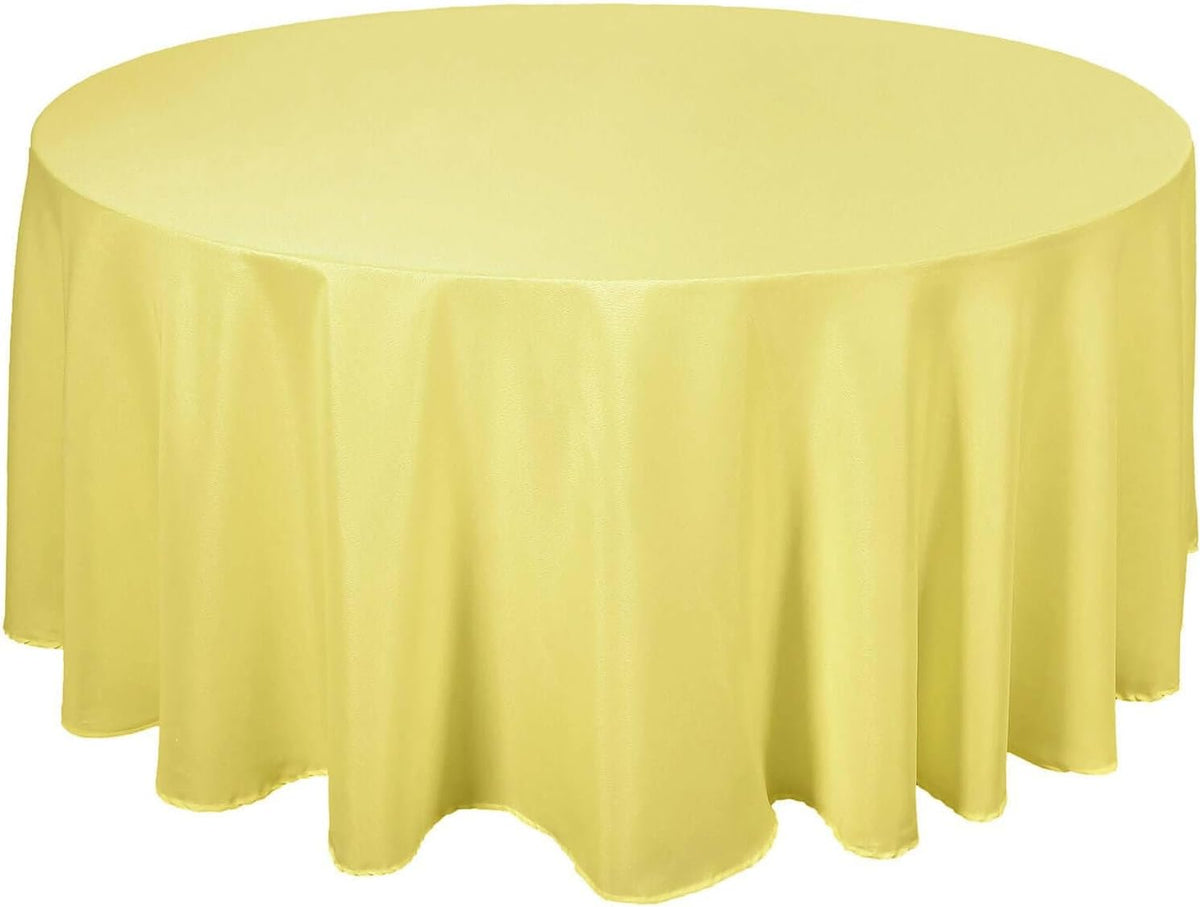 Efavormart Round Tablecloth, 120 Inch Stain & Wrinkle Resistant Washable Table Cloth, Decorative