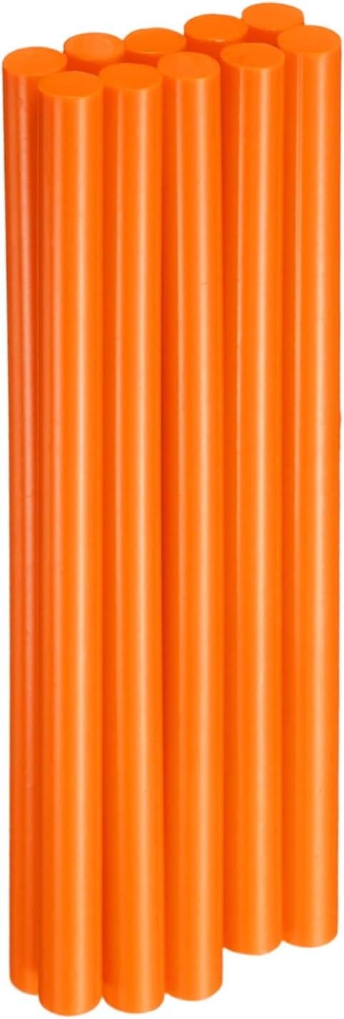 HARFINGTON 10pcs Hot Glue Sticks 0.43" Dia x 7.87" Long EVA Mini Hot Melt Adhesive Glue Stick for