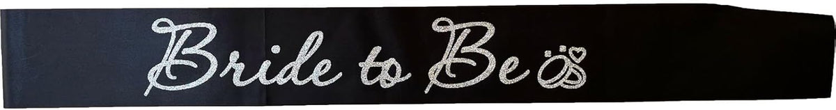 Black Bride to Be Sash for Bridal Shower Bachelorette Party Wedding Hen Party Decorations