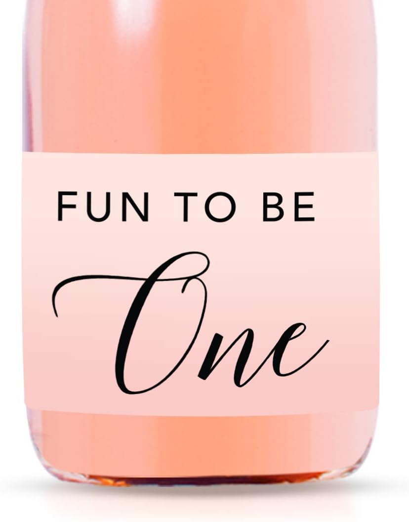 Andaz Press Blush Pink Rose Elegant Party Baby Girl's 1st Birthday Collection, Waterproof Mini