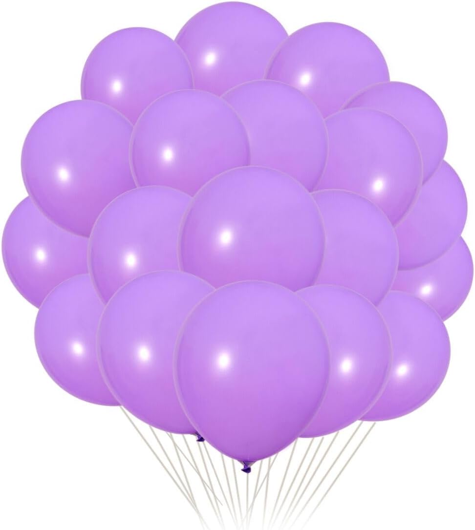 300 Pack Purple Balloons 12 inch Purple Latex Party Balloon Bulk for Various Party Events