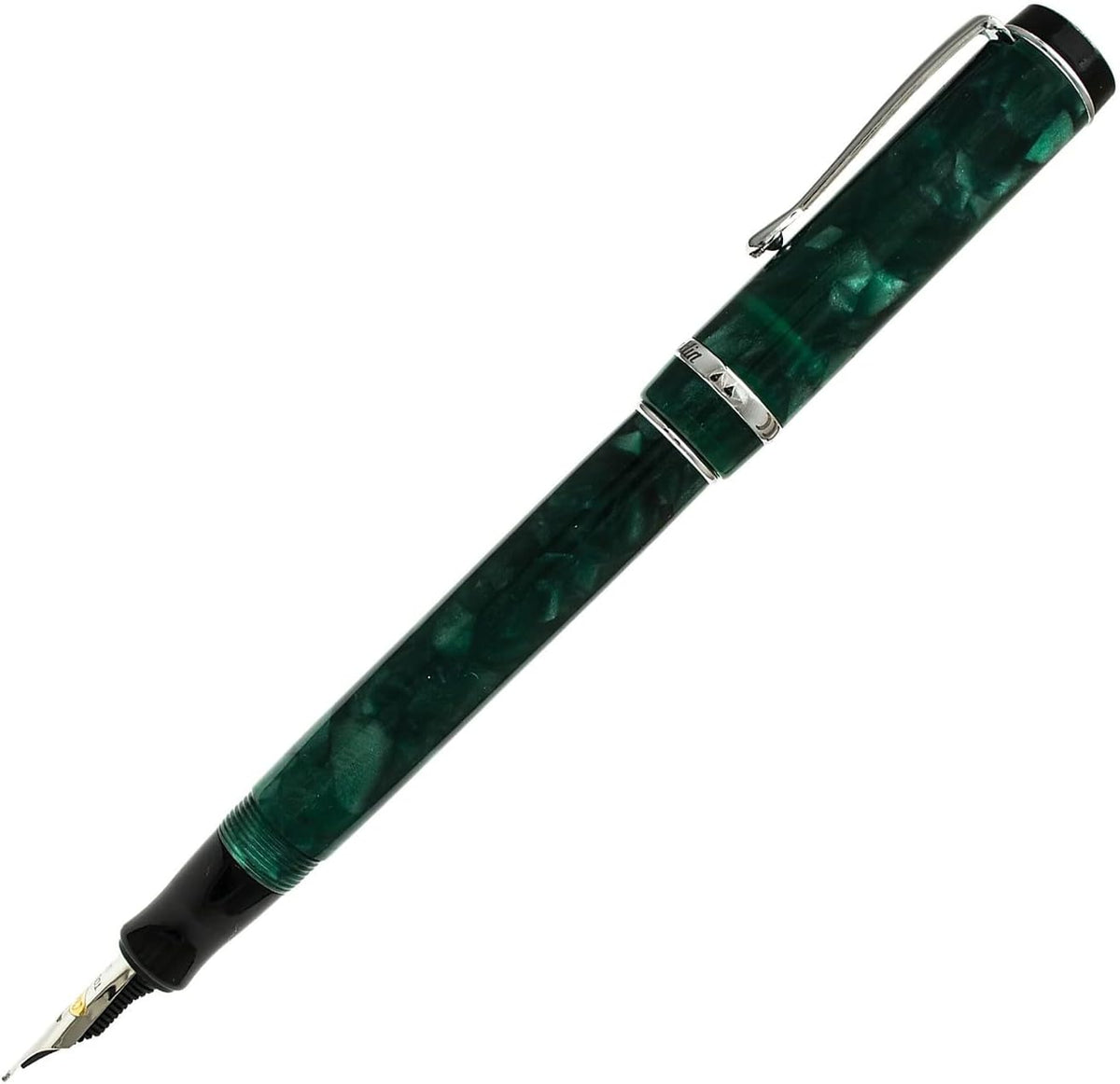 Conklin Duragraph Fountain Pen Forest Green - Fine Nib, Luxury Writing Instrument, Premium Resin