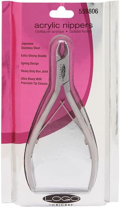 Cricket Logo Pro Acrylic Nipper and Cuticle Pusher Nailcare Set for Professional Trimmer Cuticle