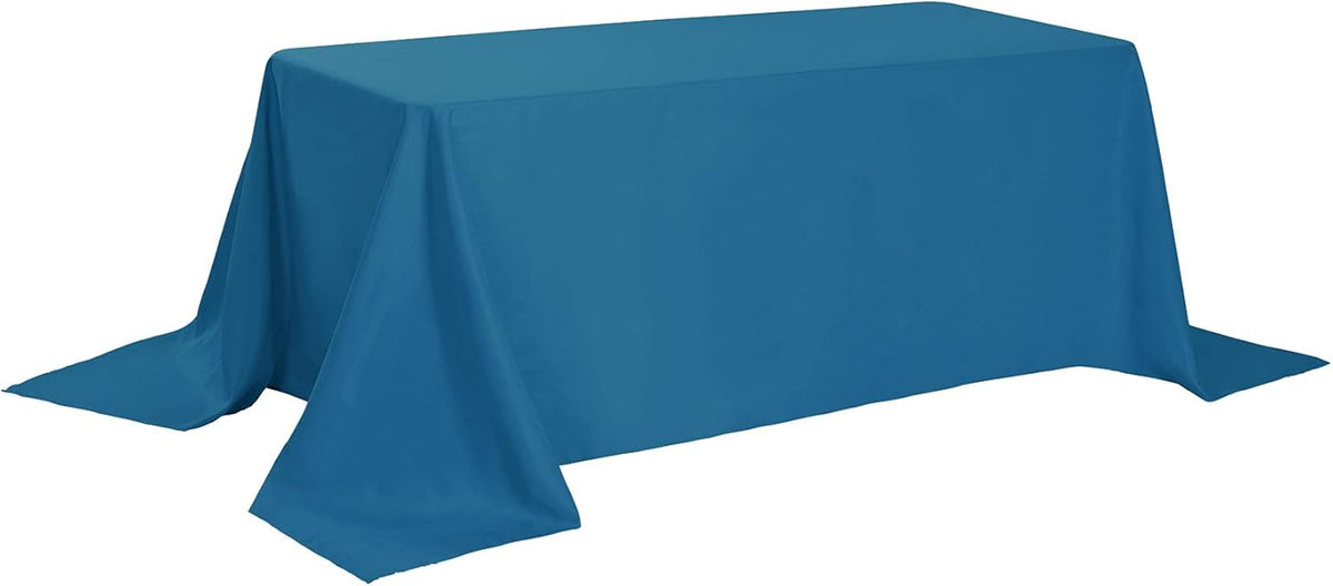 Rectangle Tablecloth 90x132 inch Washable Polyester Fabric Table Cloth for Wedding Party Dining