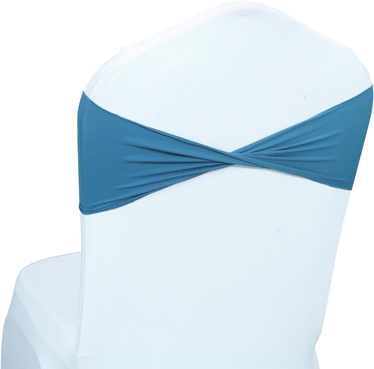 MDS Pack of 150 Spandex Chair Sashes Bows Elastic Stretch Dining Chair Bands Ties Without Slider