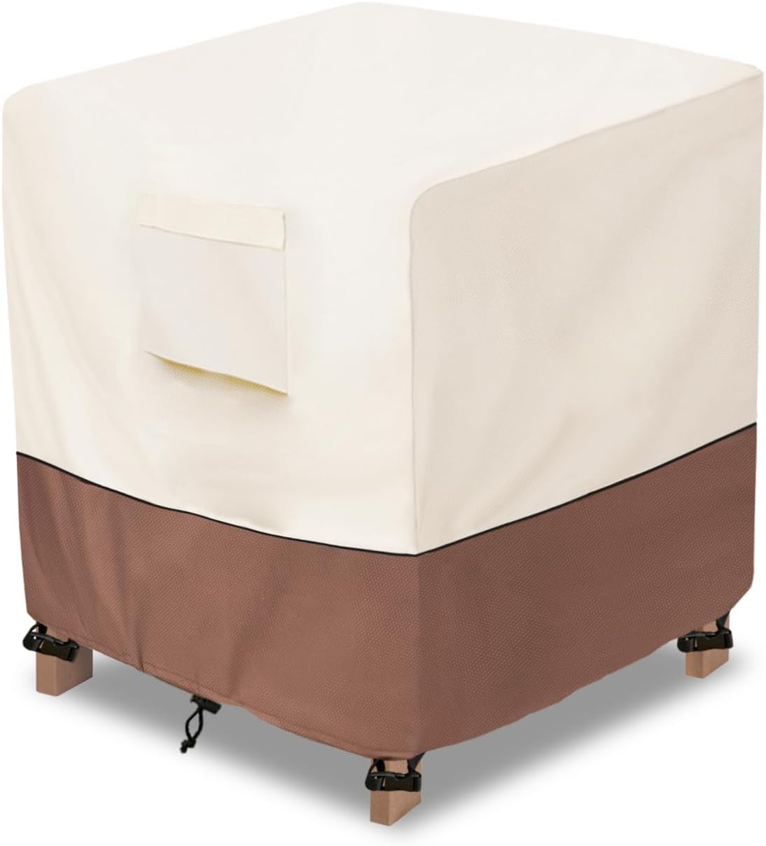 okcool Patio Wicker Side Table Cover,Waterproof Square Patio Small Side Table Cover,Suitable for