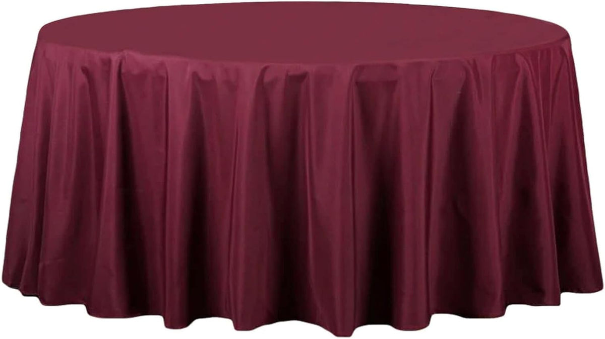 Efavormart Round Tablecloth, 132 Inch Stain & Wrinkle Resistant Washable Table Cloth, Decorative