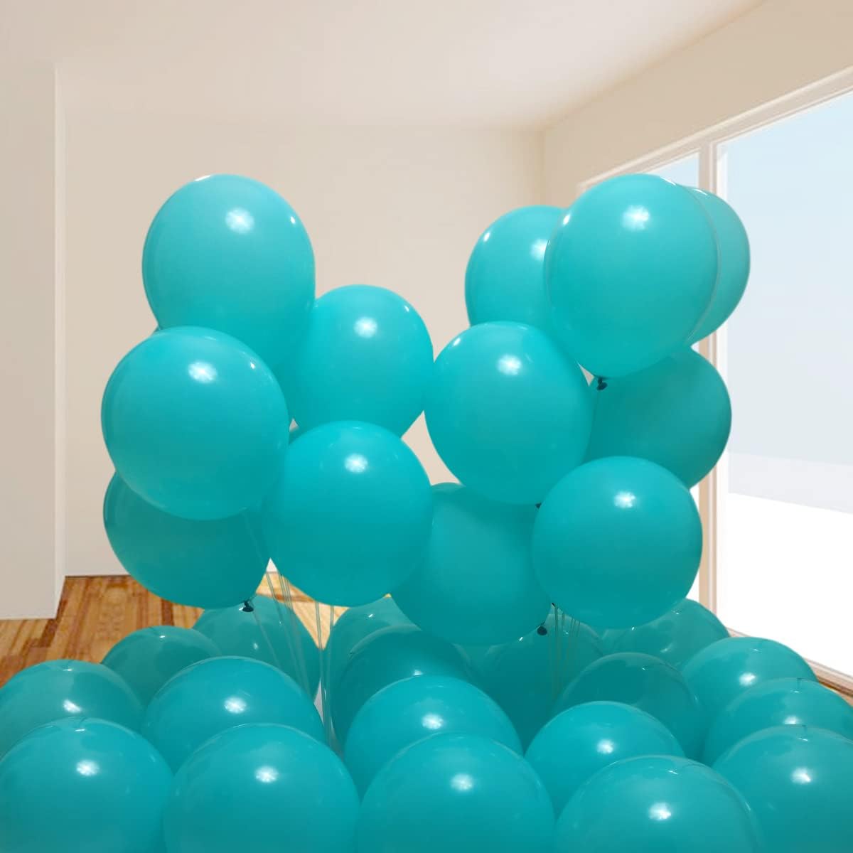 300 Pack Turquoise Teal Balloons 12 inch Turquoise Latex Balloon Bulk for Various Party Events