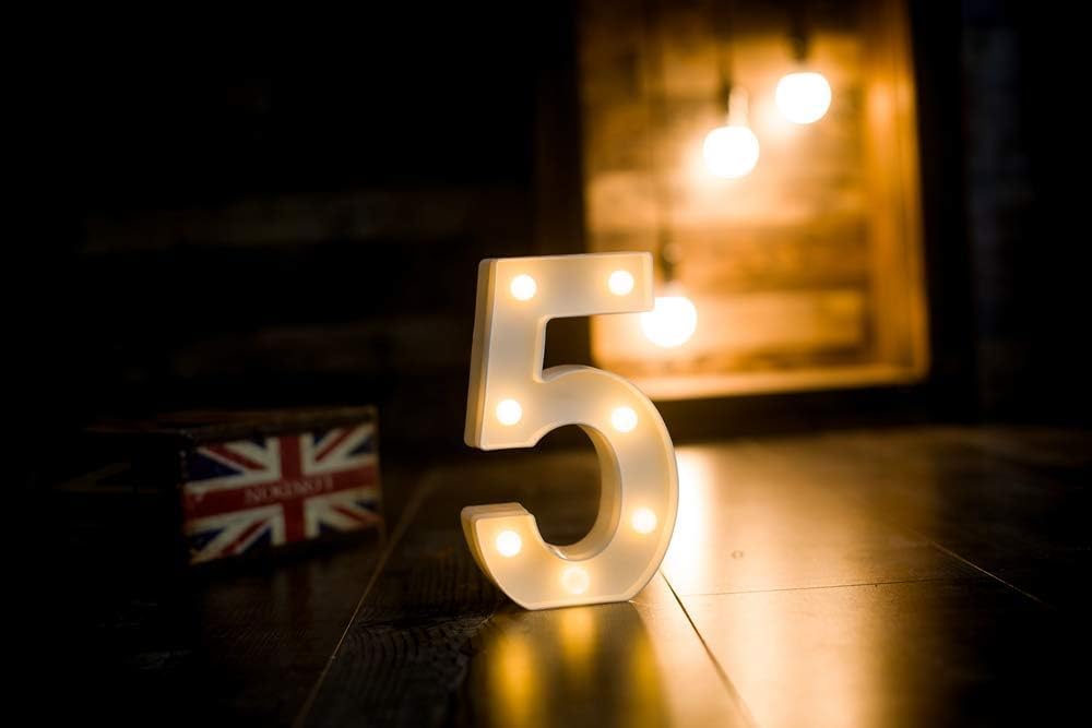 Foaky Rechargeable LED Letter Lights Sign Marquee Light Up Letters Sign for Night Light