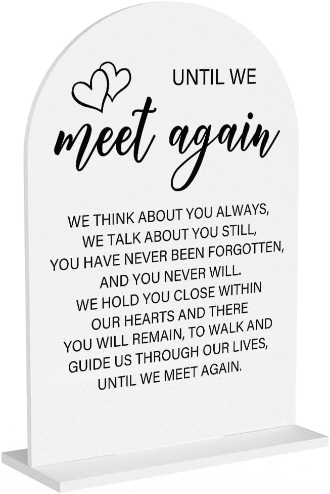 Acrylic Wedding Sign Wedding Signs for Ceremony Until We Meet Again Sign for Wedding Modern