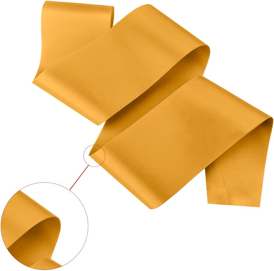 16 Pcs Satin Sash - Dark Yellow Bride To Be Sash, Plain, DIY Sashes For Pageants, Birthday