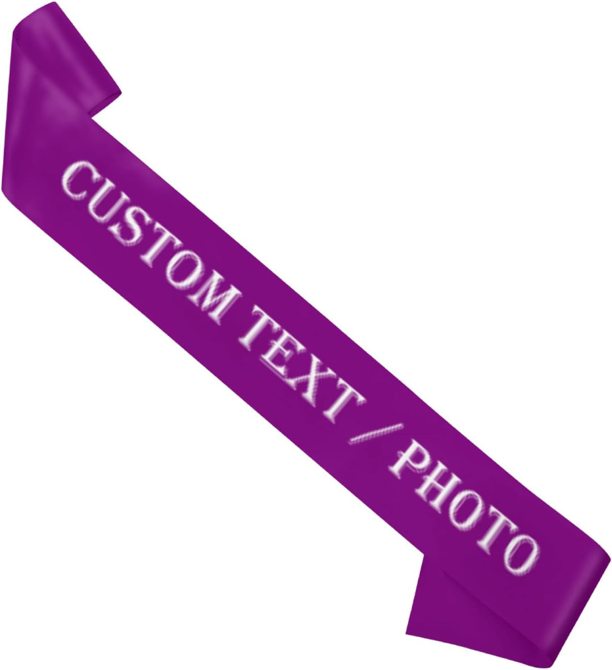 Custom Sash,Personalized Birthday Sash with Text Photo,Customized Bachelorette Sash Quote Sash