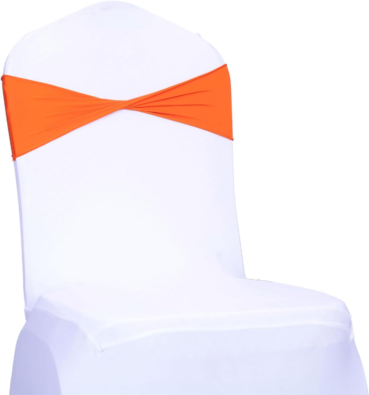 MDS Pack of 150 Spandex Chair Sashes Bows Elastic Stretch Dining Chair Bands Ties Without Slider