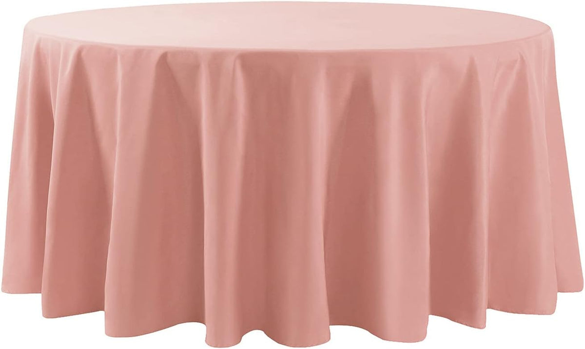 120 inch Round Tablecloth Washable Polyester Table Cloth Decorative Table Cover for Wedding Party