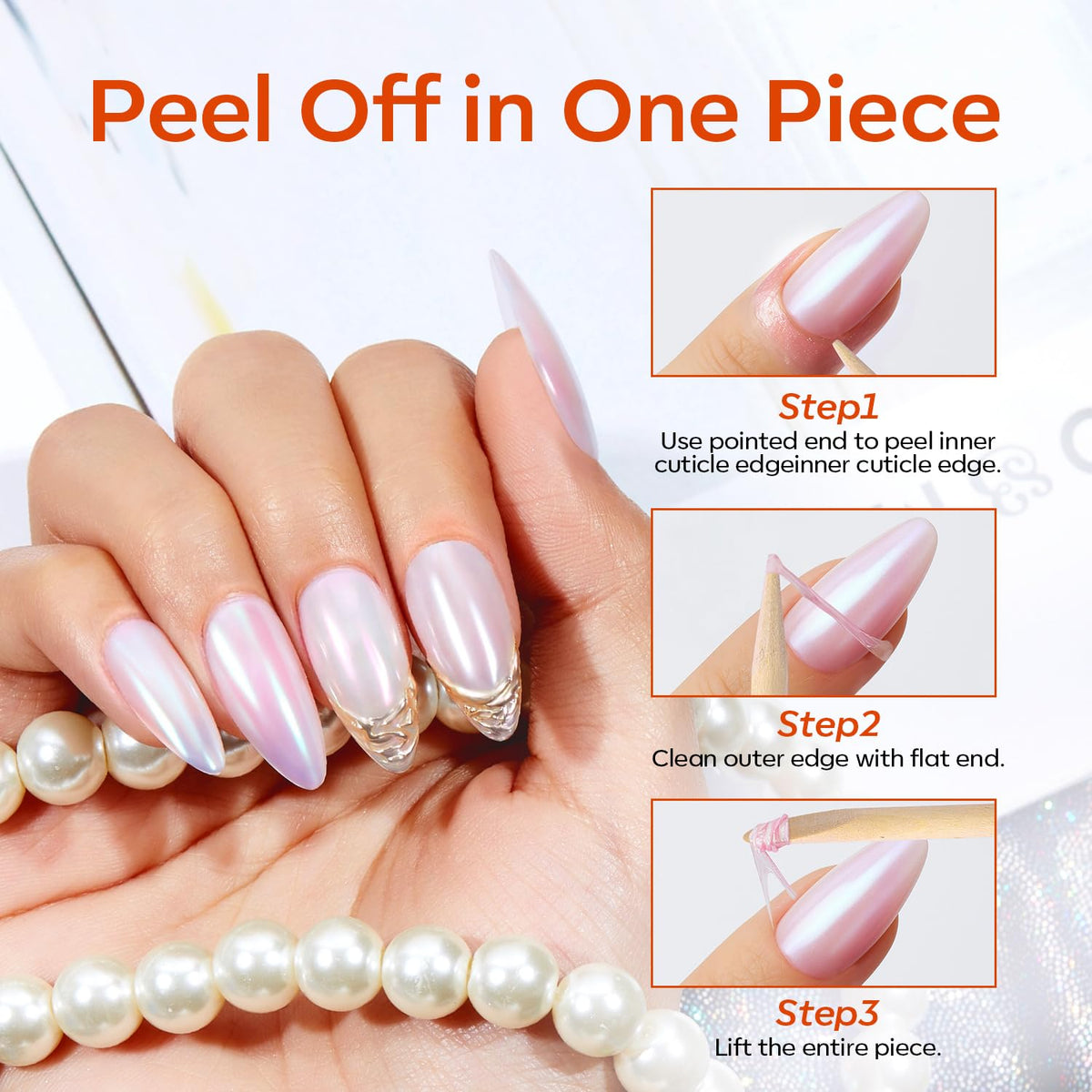 Liquid Latex for Nails 15ml, Peel Off Nail Polish Barrier, Fast Dry Cuticle Guard Skin Protector