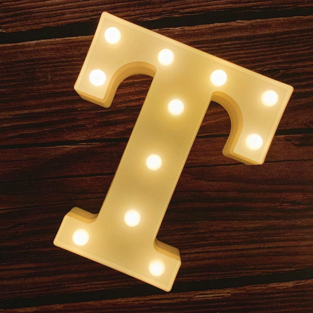 MUMUXI Marquee Light Up Letters | Large Light Up Numbers | Battery Powered and Bright with Every